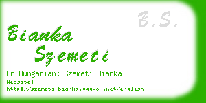 bianka szemeti business card